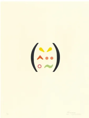 Lithographie Brossa - Signes 11