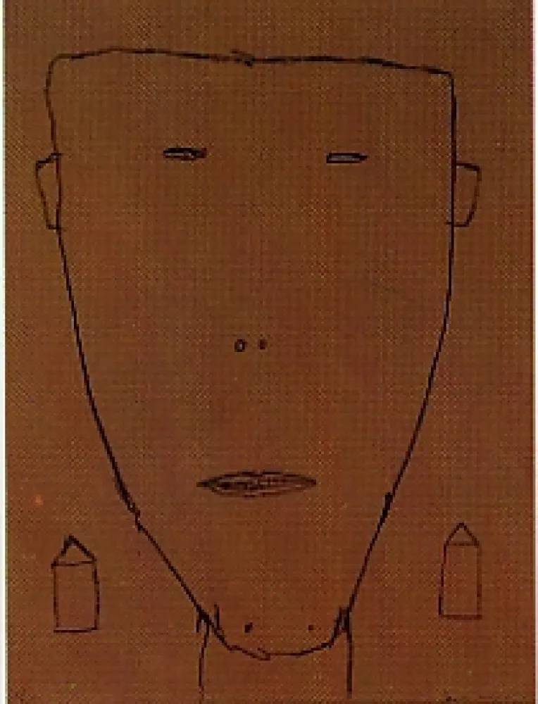 Lithographie Brown - Self portrait 15