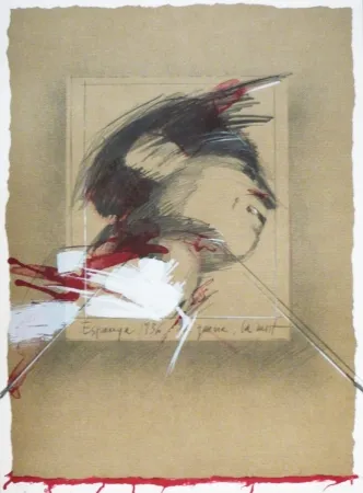 Lithographie Bru - Espagne 1936