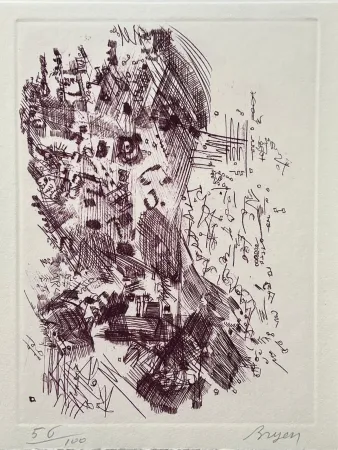 Eau-Forte Bryen - Hommage à Hans Arp 