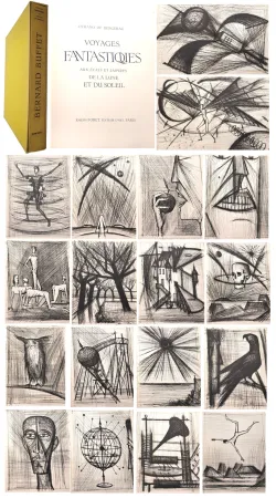Livre Illustré Buffet - Bernard BUFFET Graveur - CYRANO DE BERGERAC. Voyages fantastiques aux états et empires de la lune et du soleil.