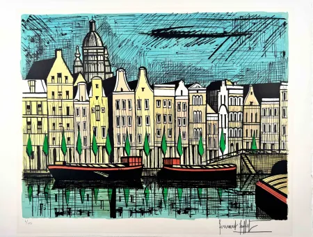 Lithographie Buffet -  Le Singel Amsterdam 
