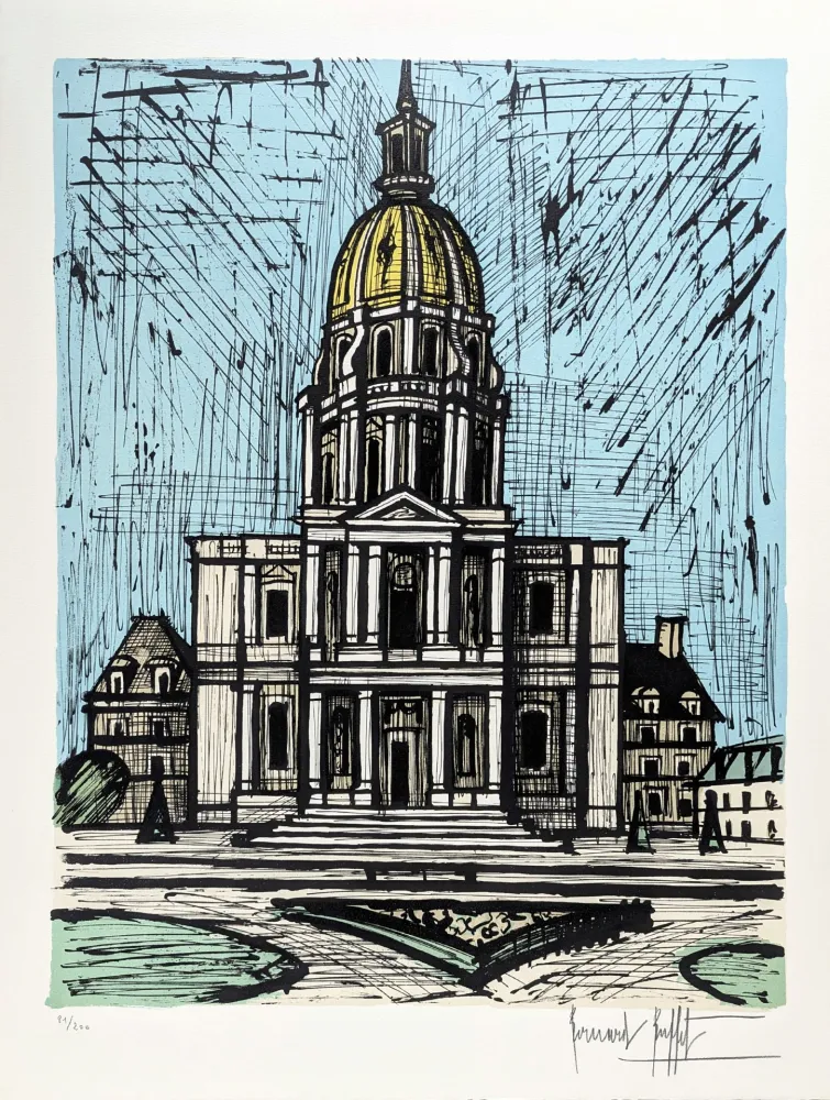 Lithographie Buffet -  Les Invalides 