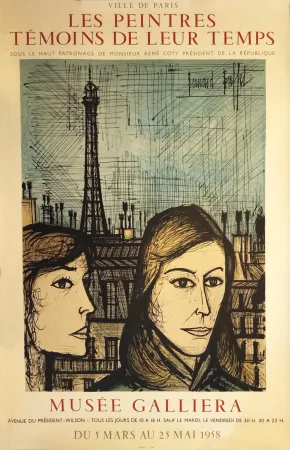 Lithographie Buffet - Musée Galliera - 1958