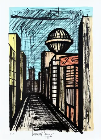 Lithographie Buffet - Nishi-Ginza