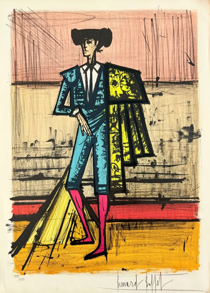 Lithographie Buffet - Torero
