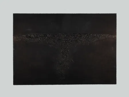 Eau-Forte Et Aquatinte Burri - Cretto Nero F