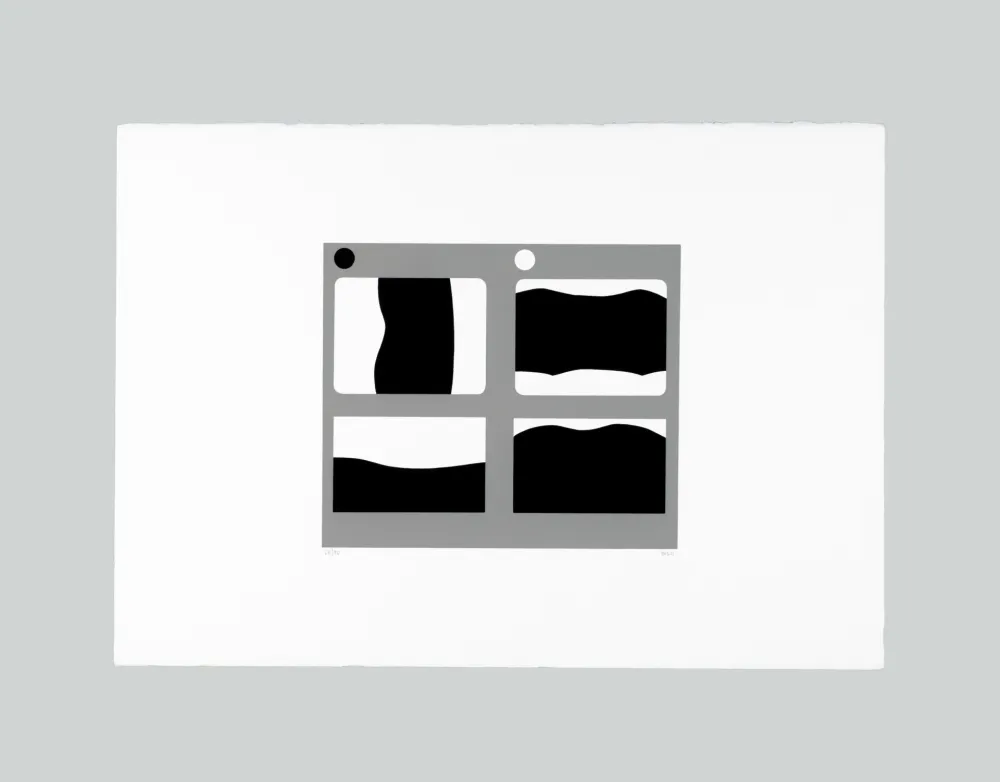 Sérigraphie Burri - Lettere C