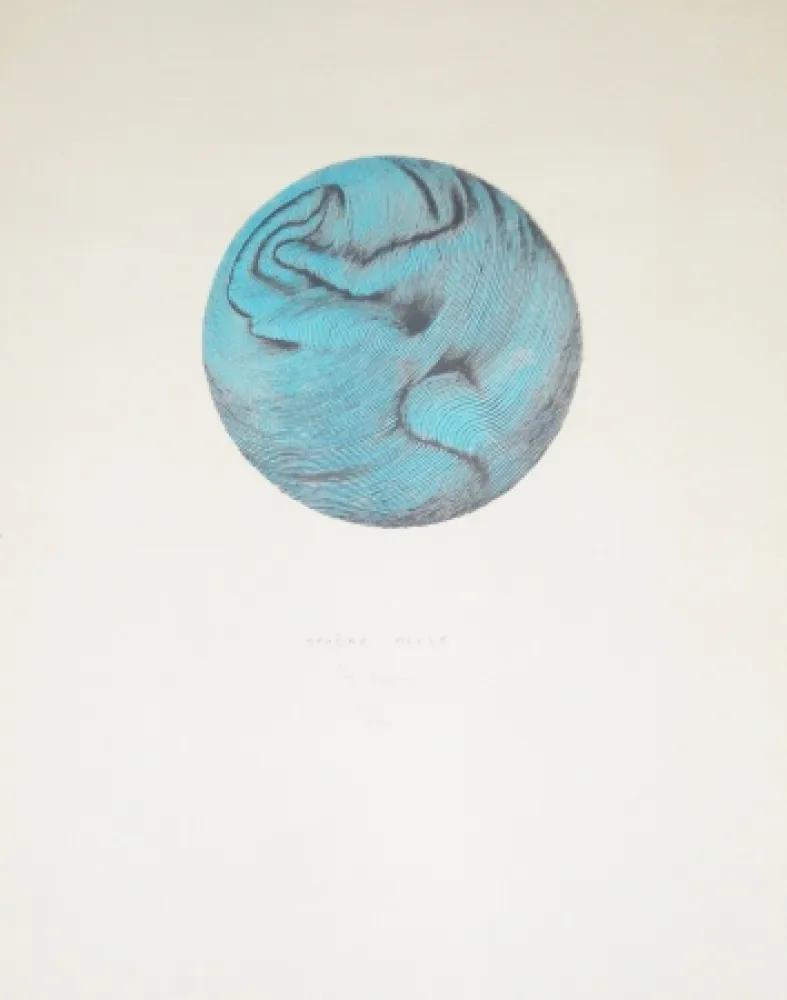 Lithographie Bury - Sphère molle