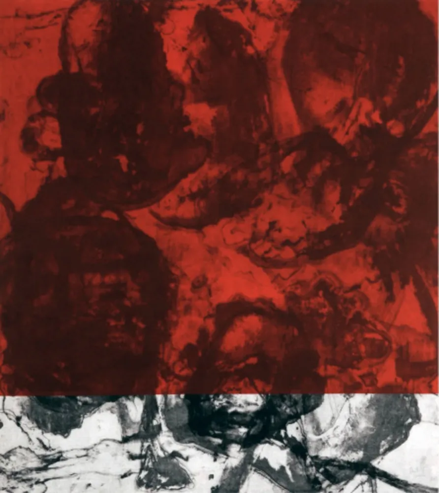 Aquatinte Cabrita Reis - E as estrelas do céu cairam na terra....III