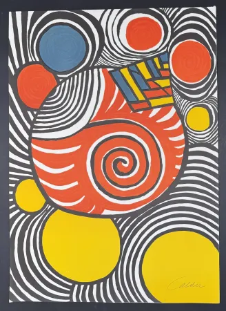 Lithographie Calder - Alexander Calder (1898–1976) - Clown - Color lithograph - 1976