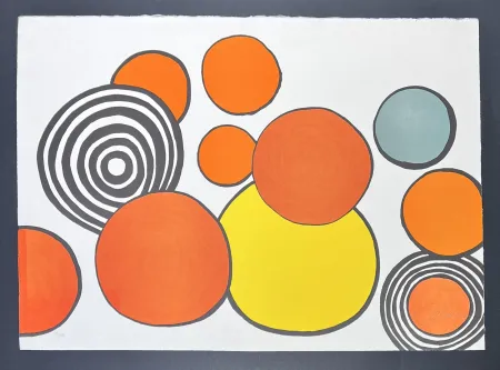 Lithographie Calder - Alexander Calder (1898–1976) - Taches de rousseurs from la mémoire élémentaire - color lithograph - 1976