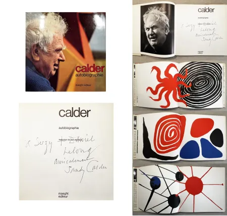 Livre Illustré Calder - CALDER. AUTOBIOGRAPHIE. Rare exemplaire dédicacé.