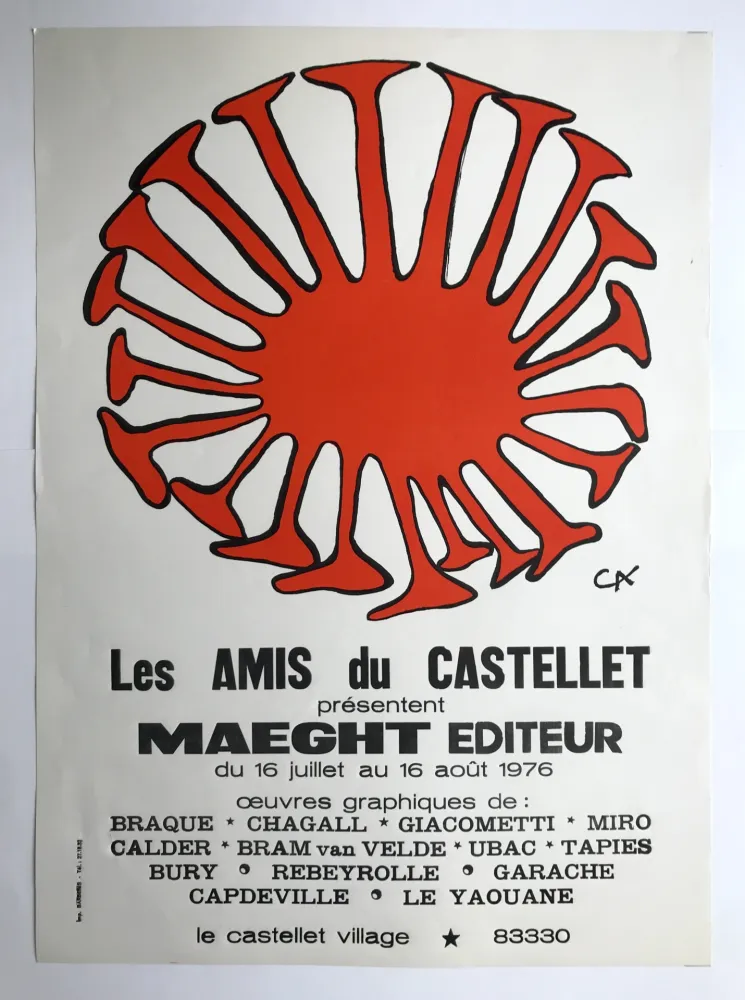 Affiche Calder - Le Polypode / Les amis du Castellet présentent Maeght éditeur