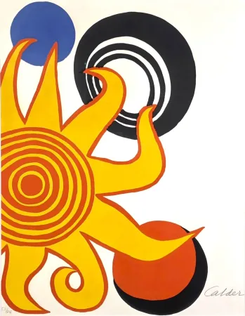Lithographie Calder - Magie Éolienne. No 6