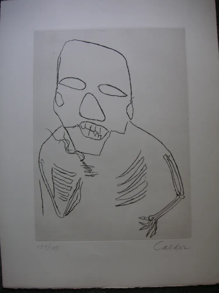 Gravure Calder - SANTA CLAUS
