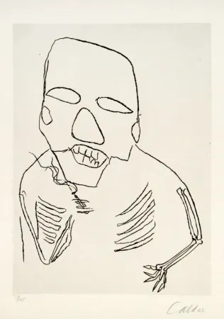 Gravure Calder - Santa Claus I