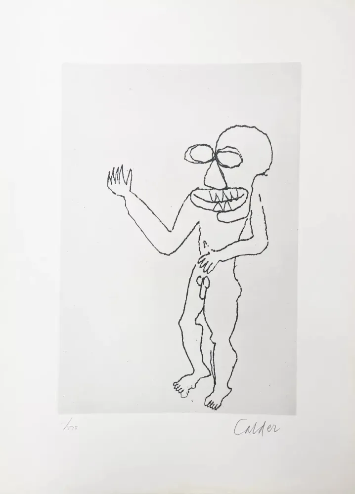 Gravure Calder - Santa Claus VIII