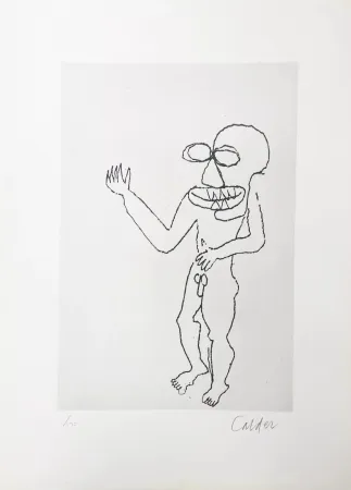 Gravure Calder - Santa Claus VIII