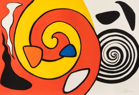 Lithographie Calder - Spirale et Turban