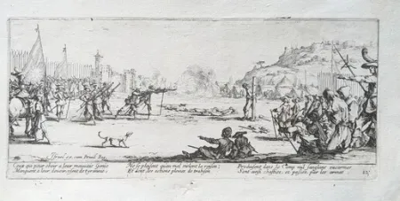 Eau-Forte Callot - L'Arquebusade / The Firing Squad