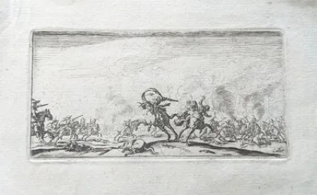 Eau-Forte Callot - Le combat au pistolets