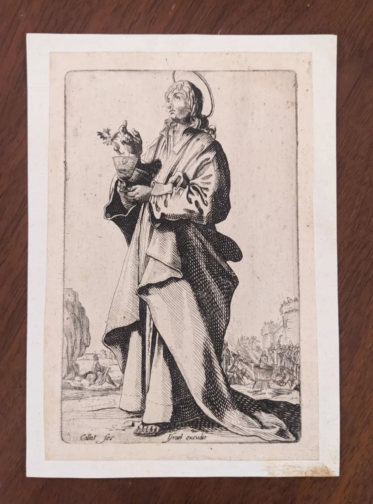 Gravure Callot - St. John the Evangelist