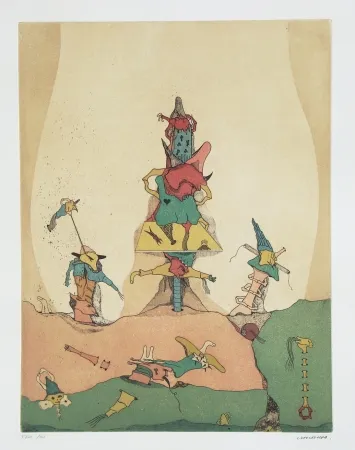 Eau-Forte Et Aquatinte Camacho  - Sans titre