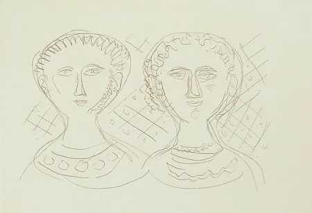 Gravure Campigli - Due visi