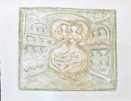 Lithographie Campigli - Massimo Campigli (1895–1971) - Danzatrici - lithograph on paper - 1965