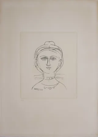 Gravure Campigli - Volto femminile