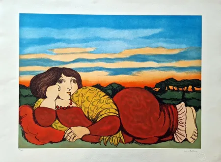 Eau-Forte Cantatore - Odalisca