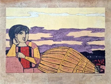 Lithographie Cantatore - Odalisca