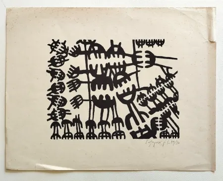 Lithographie Capogrossi - Forma 2