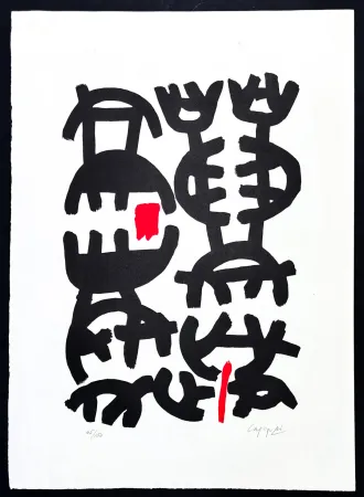 Lithographie Capogrossi - Giuseppe Capogrossi (1900–1972) - Lithography on Fabriano paper - 1957