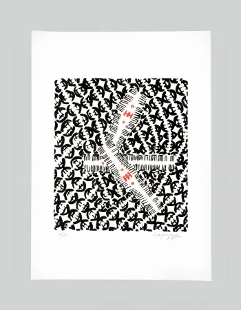 Lithographie Capogrossi - Giuseppe capogrossi (1900–1972) - Lithography on Fabriano paper - 1957