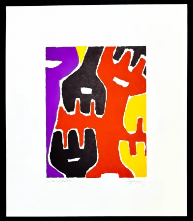 Aucune Technique Capogrossi - Giuseppe Capogrossi (1900–1972) - Zincography on paper - 1961