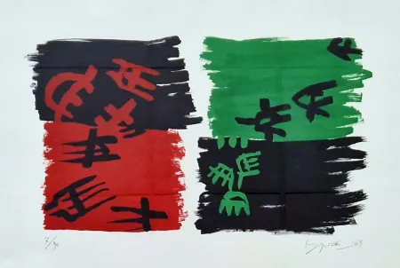 Lithographie Capogrossi - Litografia 1969