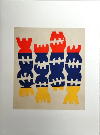 Lithographie Capogrossi - Quarzo 5