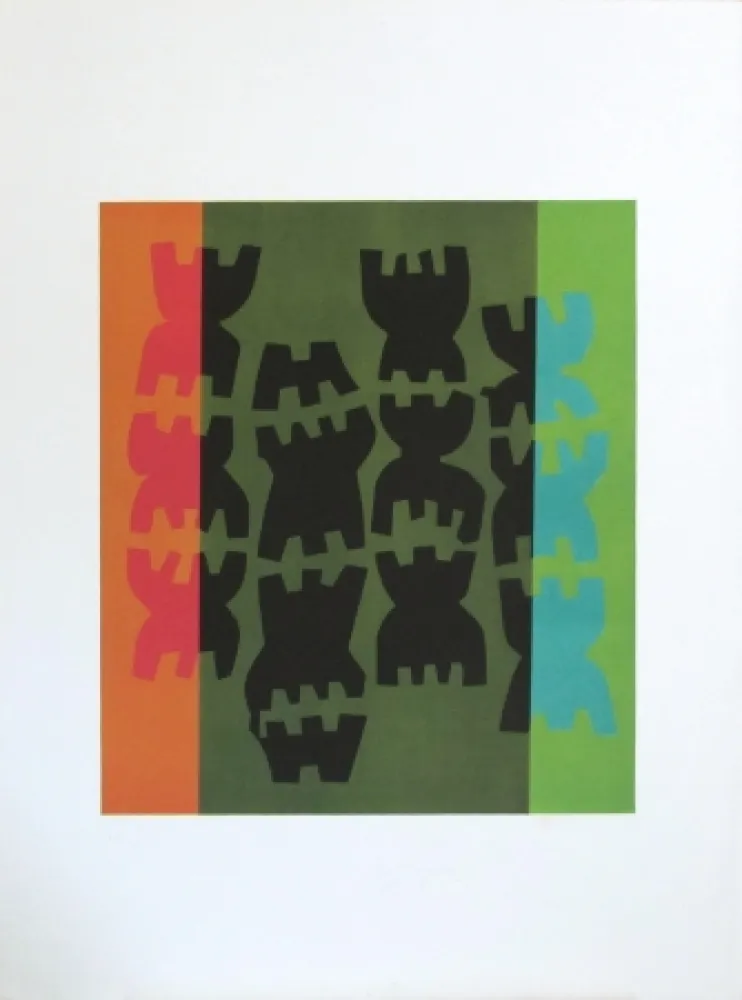 Lithographie Capogrossi - Quarzo n°10