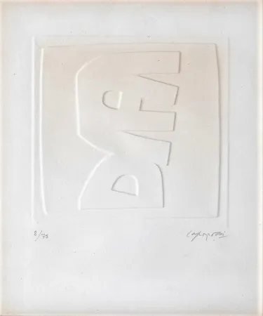 Relief Capogrossi - Rilievo bianco