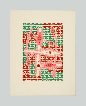 Lithographie Capogrossi - Superficie