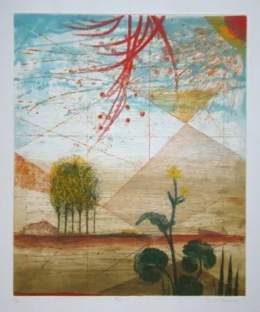 Eau-Forte Et Aquatinte Carcan - Été