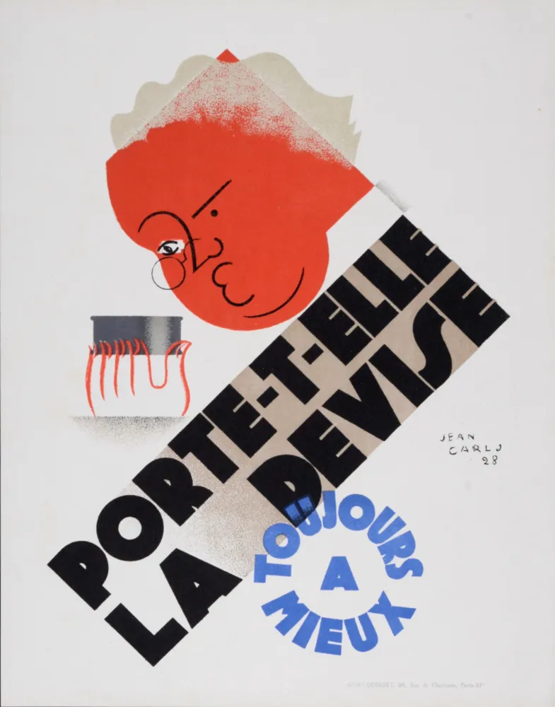 Lithographie Carlu - Porte-t-elle la devise, 1928