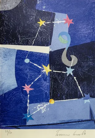 Lithographie Cascella - Lo zodiaco 
