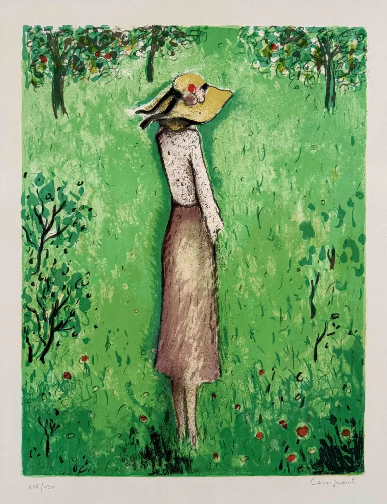 Lithographie Cassigneul  - Les Pommiers