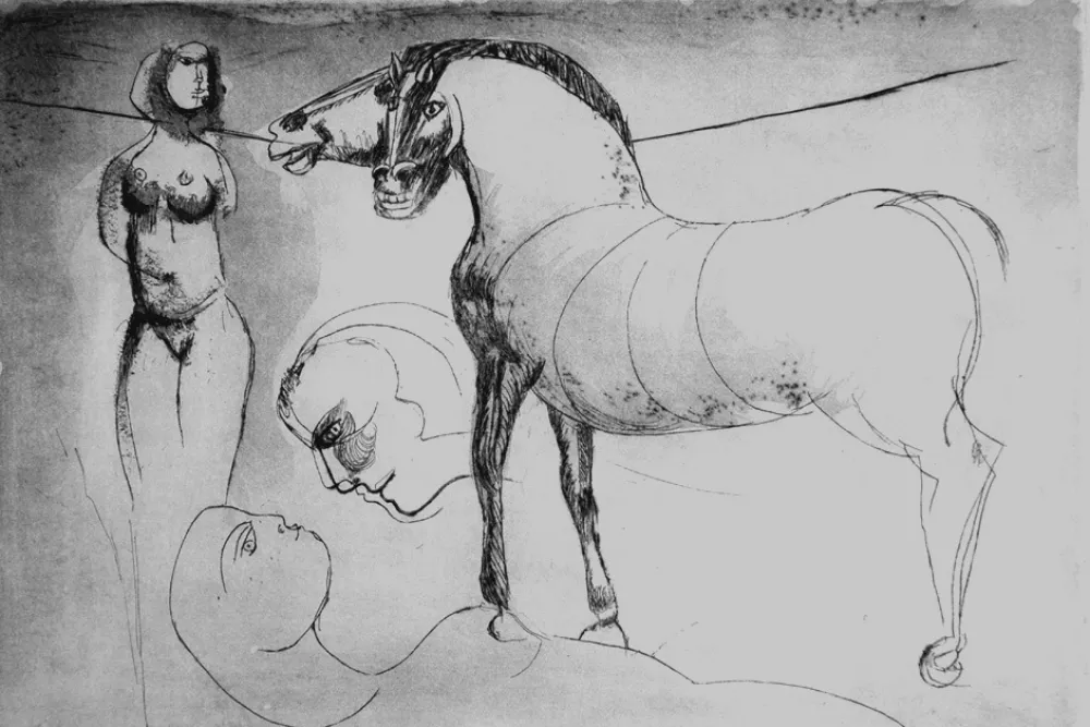 Eau-Forte Cassinari - L'amore