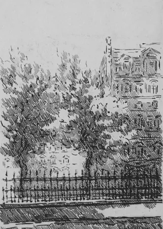 Eau-Forte Castellani - Cancellata del British Museum