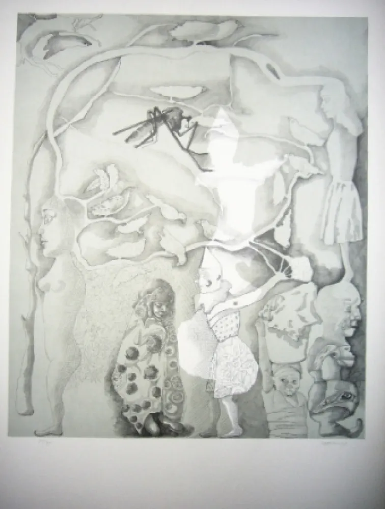 Lithographie Castillo - Barcelone 2