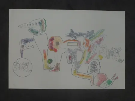 Lithographie Castillo - Hommage à Joan Prats